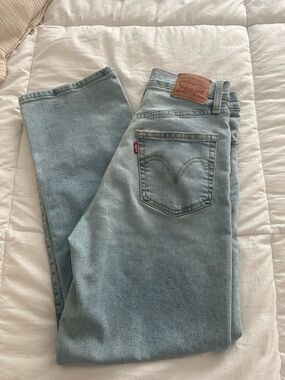 Levi's Ribcage Ankle Light Blue Denim Jeans W28 L27